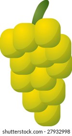  fruit icon, chubby squarish style illustration