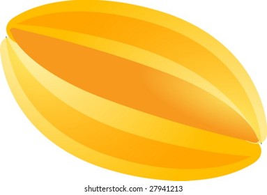  fruit icon, chubby squarish style illustration