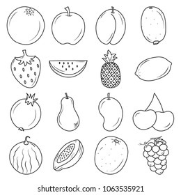 Fruit icon collection