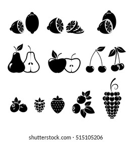 Fruit icon collection , vector illustration 