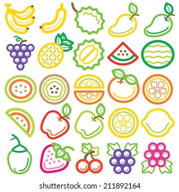 Fruit Icon Colorful