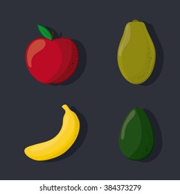 Fruit icon design 
