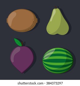 Fruit icon design 