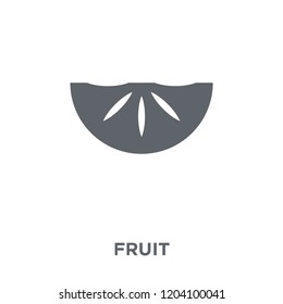 Fruit icon. Fruit design concept from Fruit and vegetables collection. Simple element vector illustration on white background.
