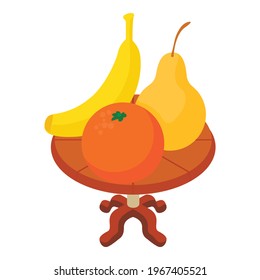 Fruit icon. Isometric illustration of fruit vector icon for web