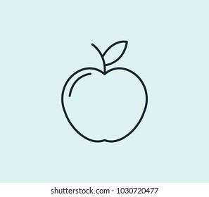 Fruit icon line isolated on clean background. Fruit icon concept drawing icon line in modern style. Vector illustration for your web site mobile logo app UI design.