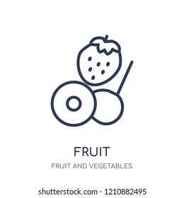 Fruit icon. Fruit linear symbol design from Fruit and vegetables collection. Simple outline element vector illustration on white background.