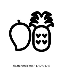 fruit icon or logo isolated sign symbol vector illustration - high quality black style vector icons
