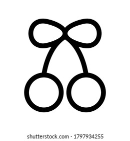 Icono de fruta o logotipo símbolo de signo aislado ilustración vectorial - iconos vectoriales de estilo negro de alta calidad
