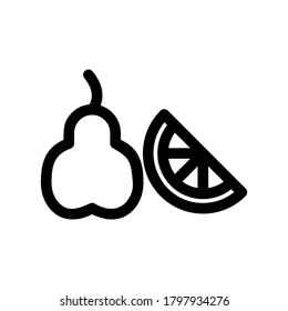 fruit icon or logo isolated sign symbol vector illustration - high quality black style vector icons
