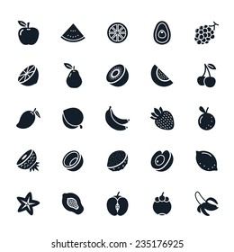 Fruit icon on White Background Vector illustration