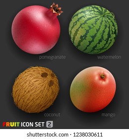 Fruit icon set 2