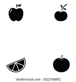 fruit icon set