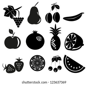 Fruit  icon set