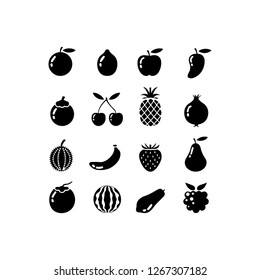 Fruit icon set