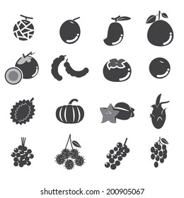 fruit icon set