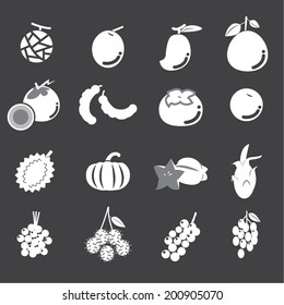 fruit icon set