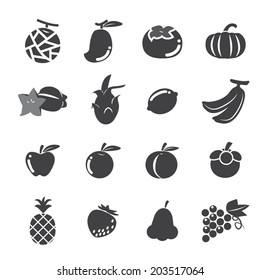 fruit icon set