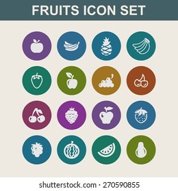 fruit icon set