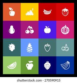 fruit icon set