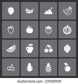 fruit icon set