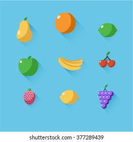 fruit icon set