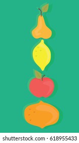 Fruit icon set