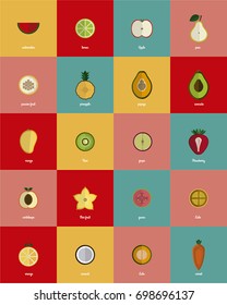 Fruit Icon Set