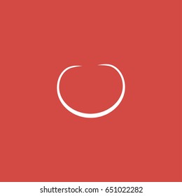 fruit icon. sign design. red background