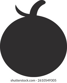 Fruit icon silhouette vector illustration