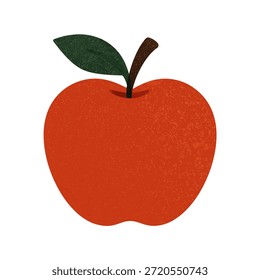 Icono de fruta con un sutil grano o superposición de textura de ruido para una sensación táctil de moda.