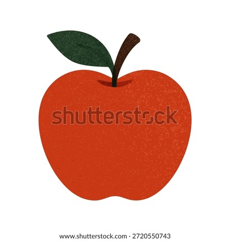 Fruit icon with a subtle grain or noise texture overlay for a trendy, tactile feel.