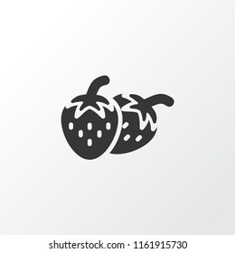 Fruit icon symbol. Premium quality isolated strawberries element in trendy style.