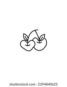 fruit icon, vector best line icon.