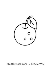 fruit icon, vector best line icon.