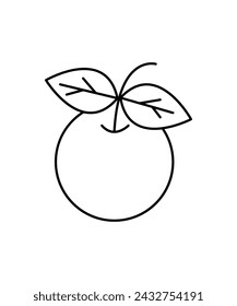 fruit icon, vector best line icon.