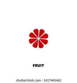 fruit icon. fruit vector design. sign design. red color