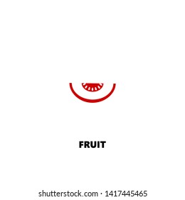 fruit icon. fruit vector design. sign design. red color