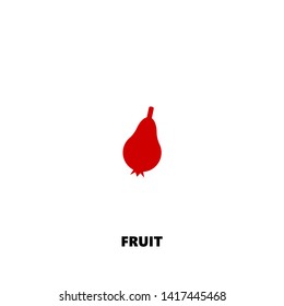 fruit icon. fruit vector design. sign design. red color