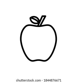 Fruit icon vector outline style.