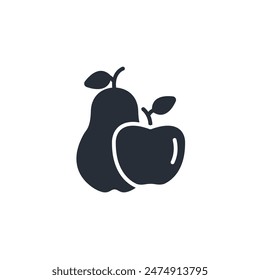fruit icon. vector.Editable stroke.linear style sign for use web design,logo.Symbol illustration.