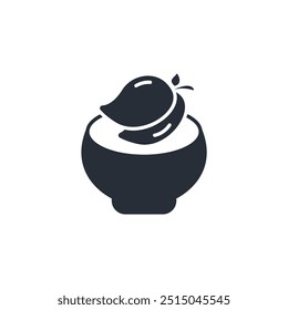 fruit icon. vector.Editable stroke.linear style sign for use web design,logo.Symbol illustration.