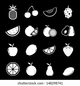 Fruit Icon - White