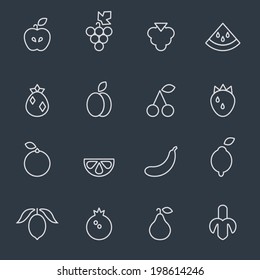 Iconos de frutas