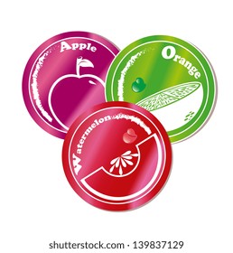 fruit icons over white background vector illustration