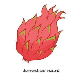 Fruit illustration on white background