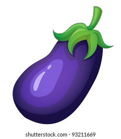 Fruit illustration on white background