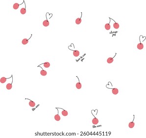 fruit illustration pattern for print