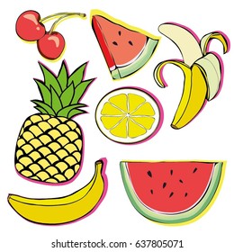 fruit, illustration, vector