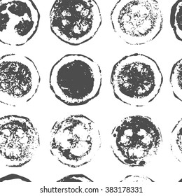 Fruit imprint seamless pattern.